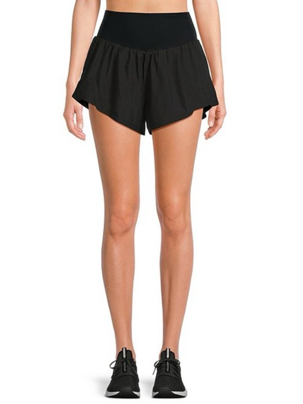 Free people movement carpe diem high waist shorts black M running athletic